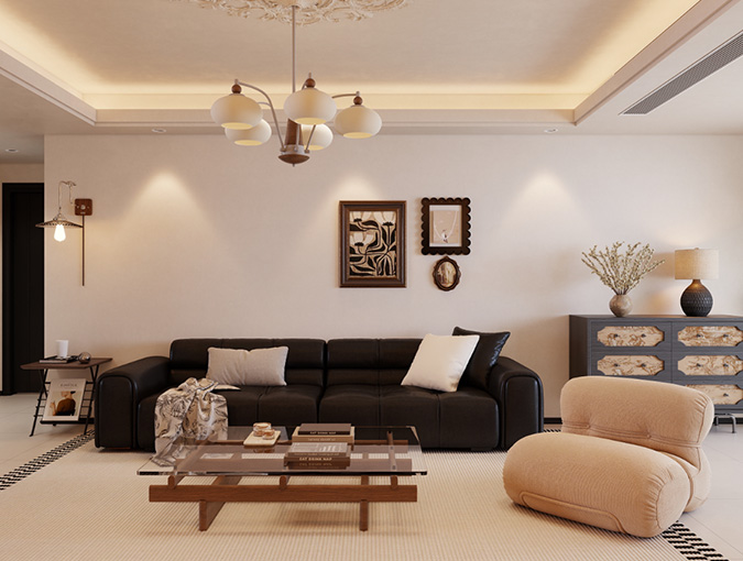 龙门悦府118平 法式奶油风